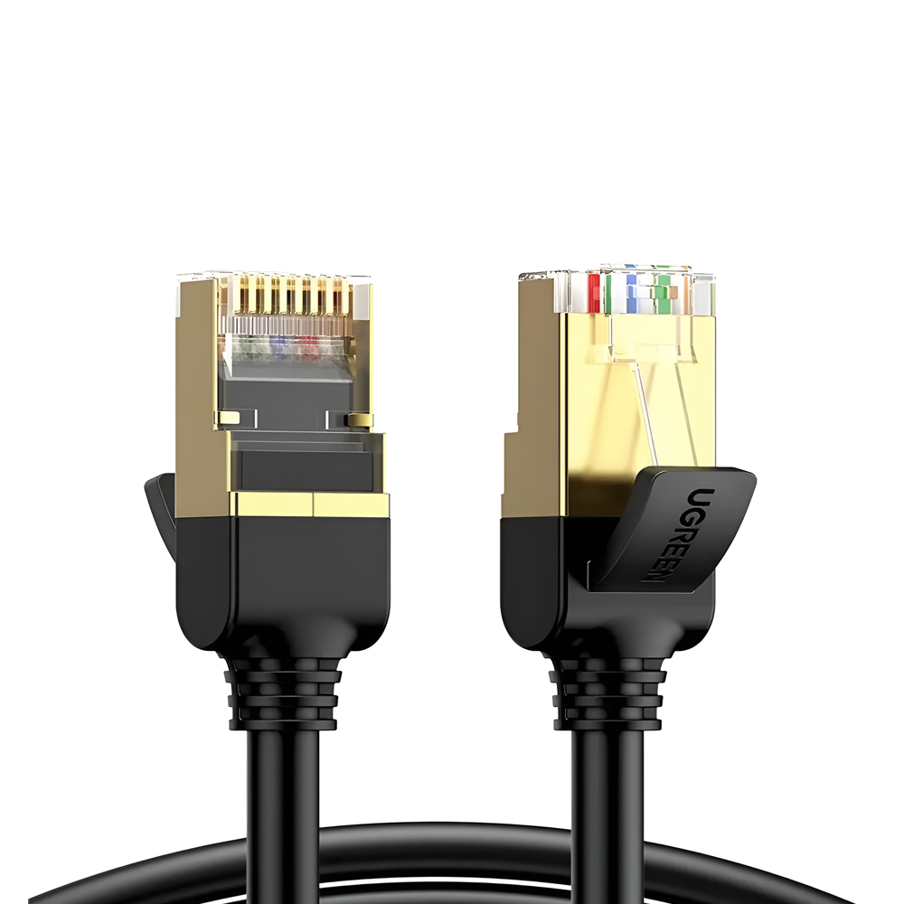 UGREEN Cat7 F/FTP Ethernet Cable, Pure Copper, Shielded, 2m, Black