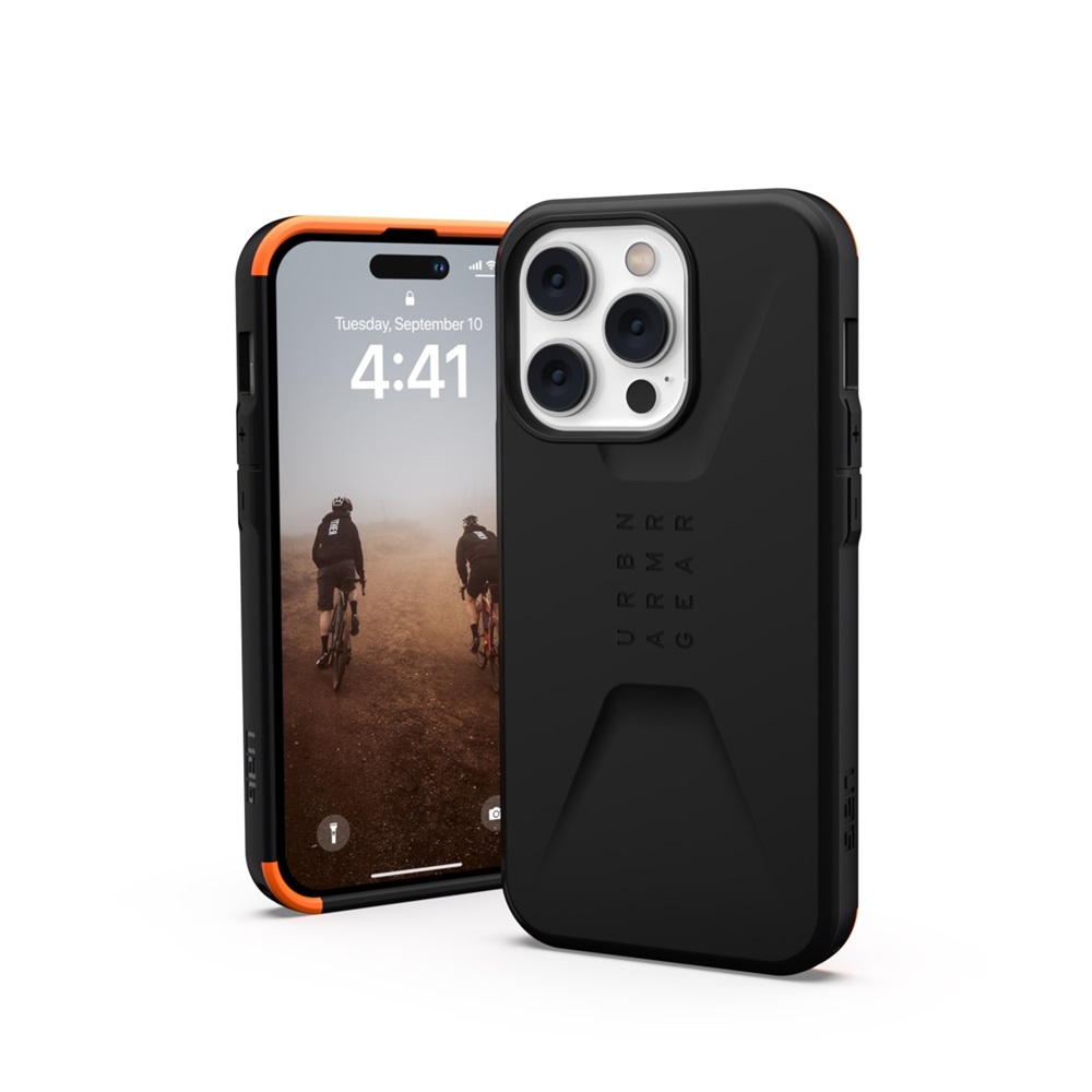 Caz UAG pentru iPhone 14 Pro Civil, negru