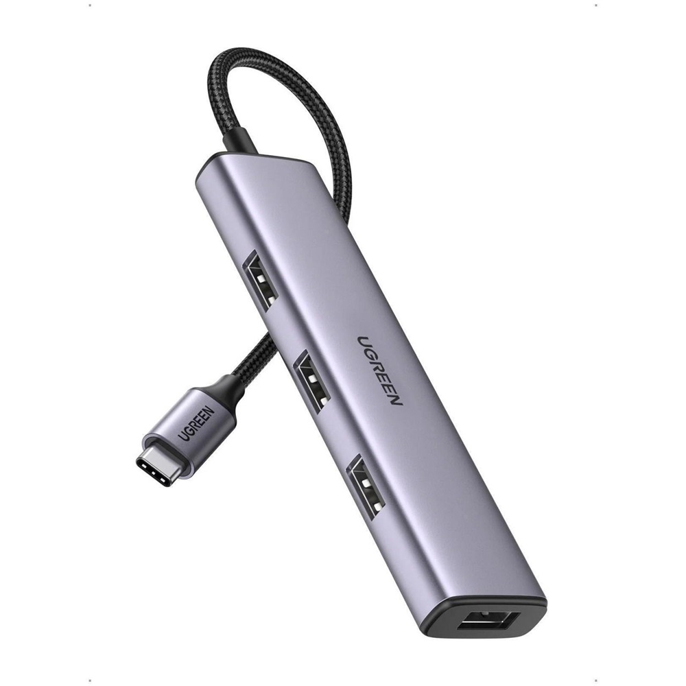 UGREEN HUB 4in1 Tip C 3.0 - 4*USB-A 3.0 - CM473, Silver