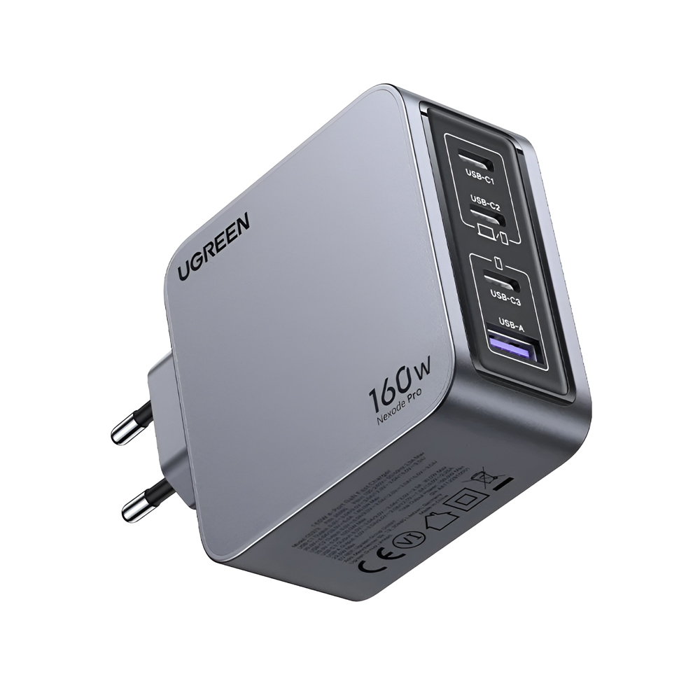 UGREEN Nexode Pro GaN Charger 1*USB-A+3*Type-C 160W X763, Black