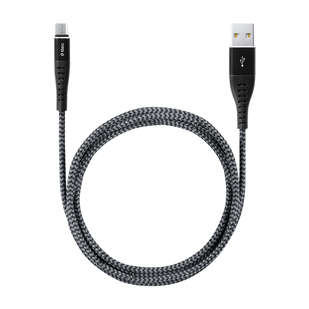 ttec Cable USB la Micro USB 2.4A (1,5m) Extreme, Negru