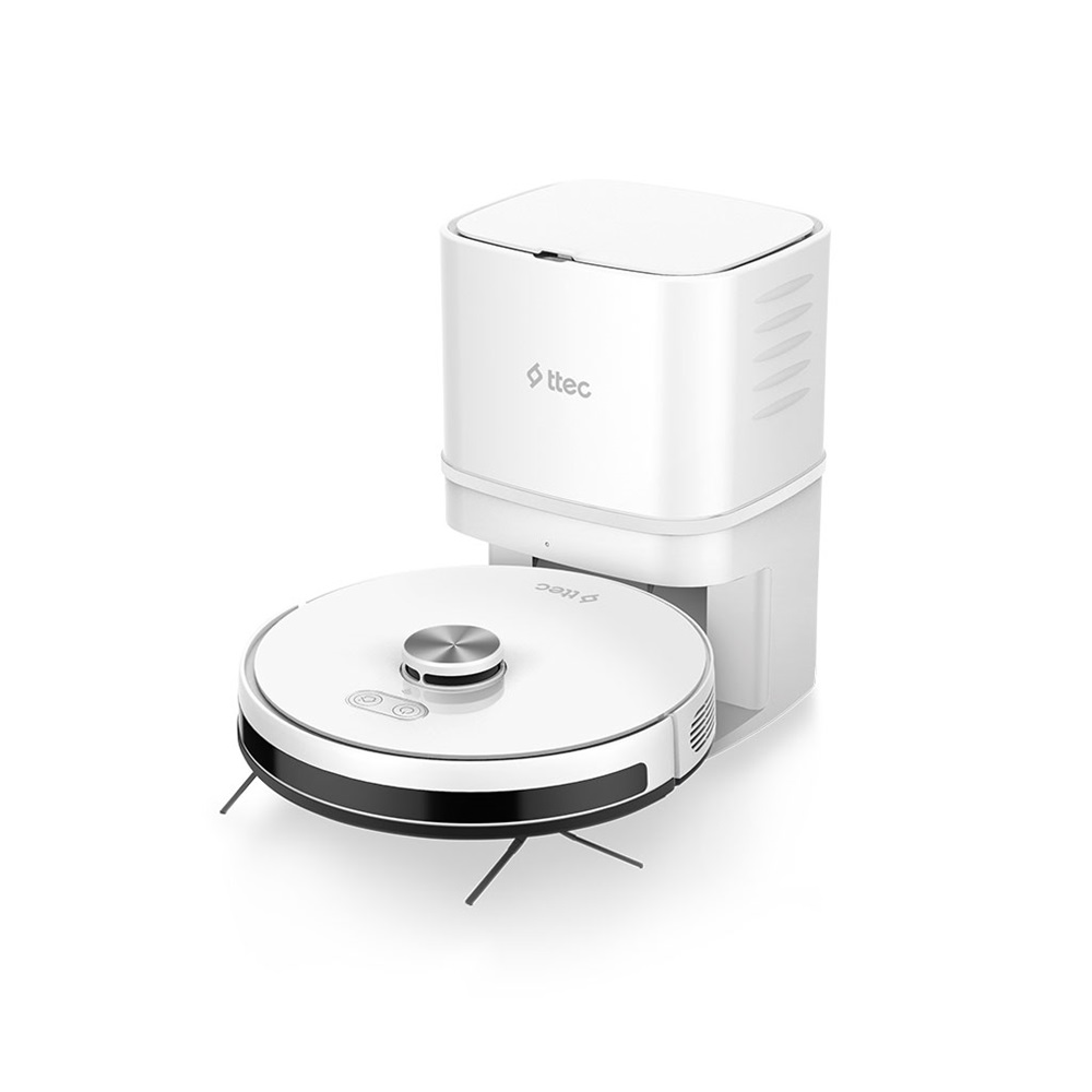 ttec Aspirație robot cu eliminare automată de praf Robi ProMaster+, alb