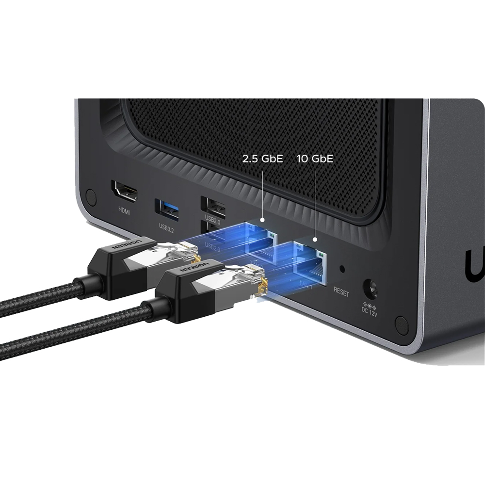 Ugreen network attached storage dxp4800 plus 4-bay (diskless) eu, black Thumbnail 2