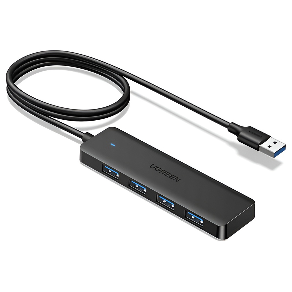 UGREEN HUB 4in1 USB 3.0 to 4*USB 3.0 1M CM219, negru