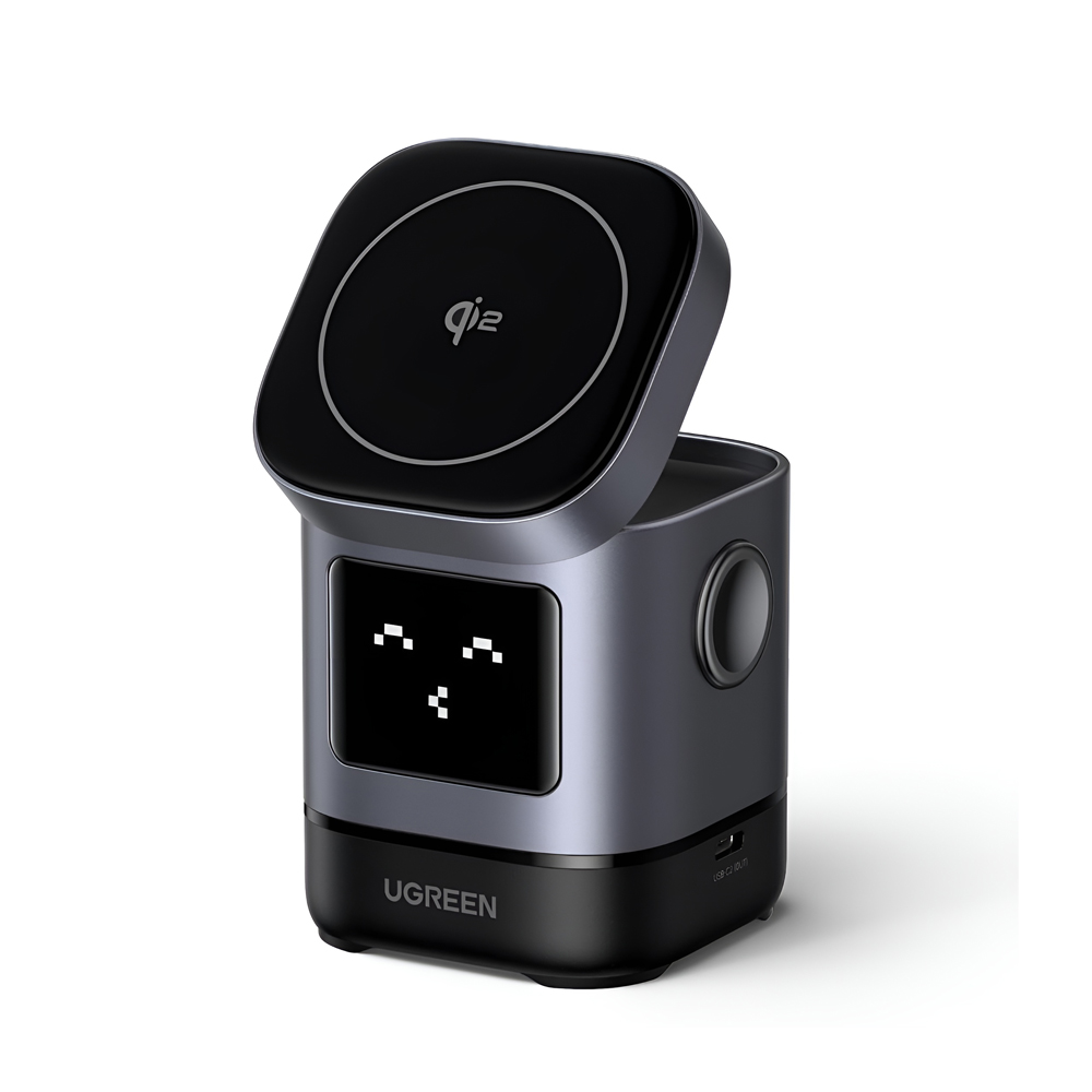 Încărcător magnetic fără fir 15W, gri