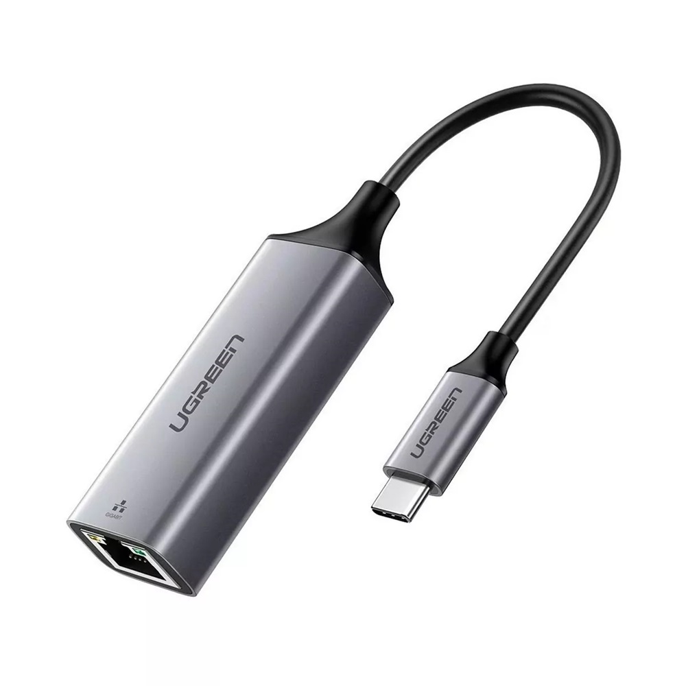 UGREEN Adaptor Tip C 3.1 la RJ45 Gigabit Ethernet Thunderbolt 3 CM199, Space Gray