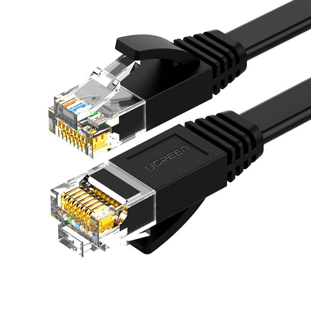 UGREEN Ethernet Cable Cat 6 8-Core U/UTP 26AWG Copper Clad Aluminum 1,5M, negru