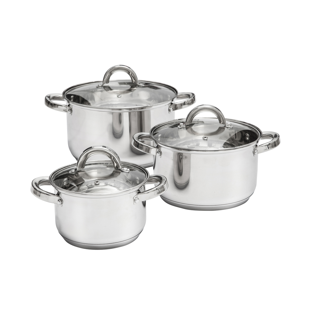 Ambition, Cookware Set 6 ПК с лидой, ягодами, нержавеющей сталью, закаленным стеклом