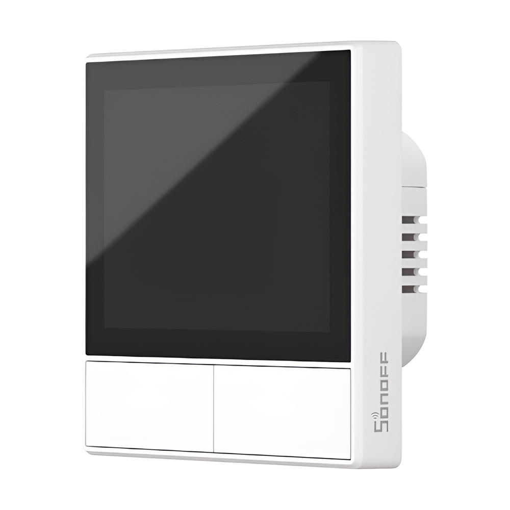 Sonoff Wi-Fi Dual-Channel Smart Scene Wall Switch NSPanel (Neutral Wire), alb