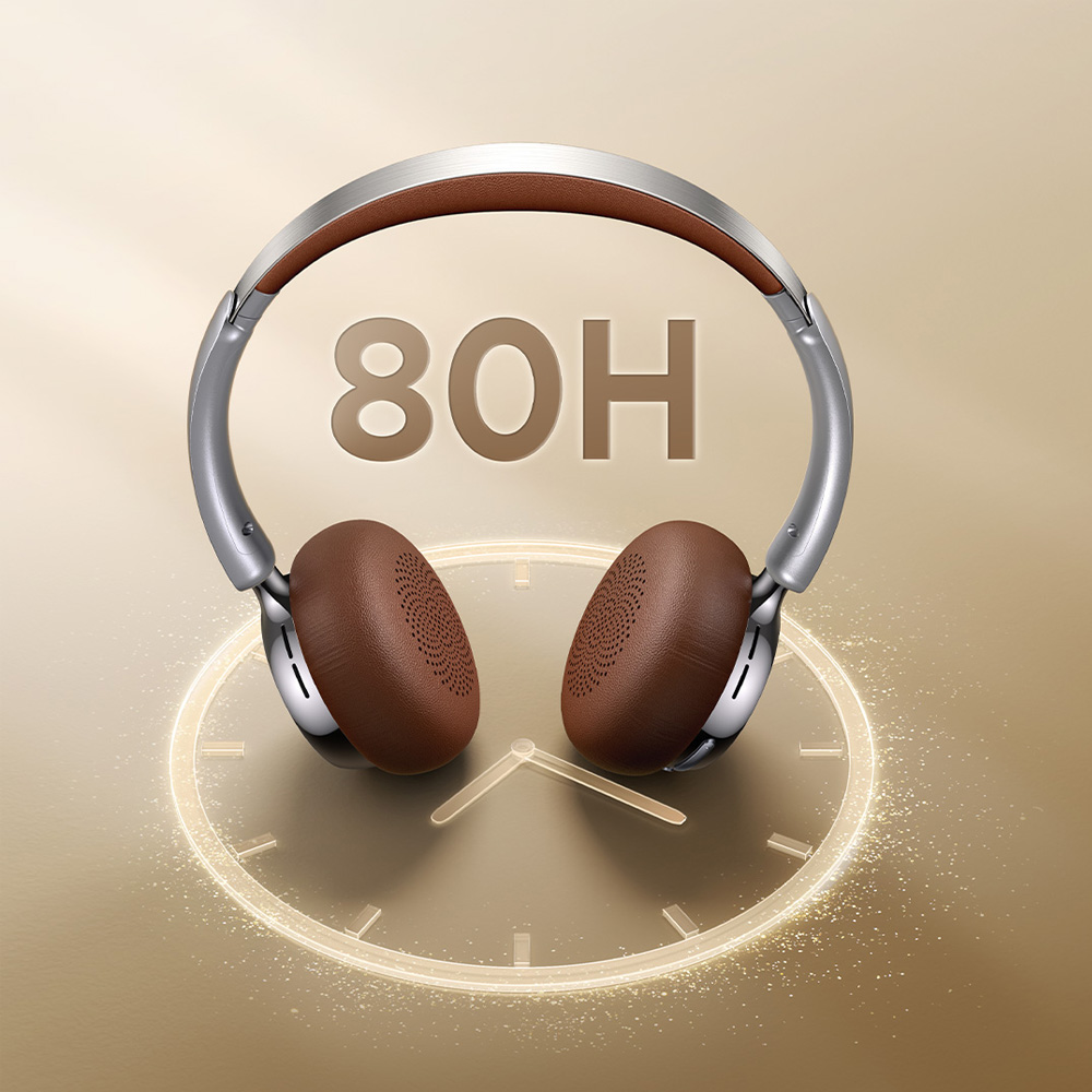 Ugreen wireless headphones studio plus hybrid anc | hp207, silver-brown Thumbnail 2