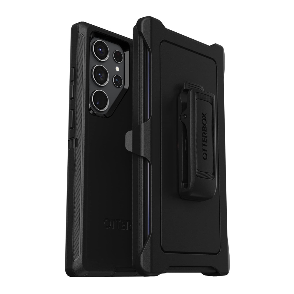 Caz OtterBox pentru Samsung S23 Ultra Defender DROP+, negru
