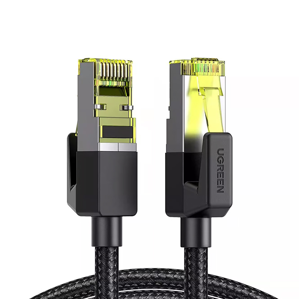 Кабель UGREEN Cat7 Round Ethernet, 10 Гбит/с, 5 м, черный