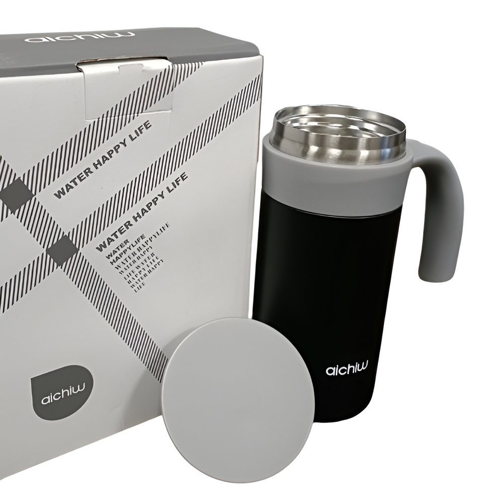 Aichiw Termos Mug cu sistem perfuzabil AI-DS13 400 ML, negru
