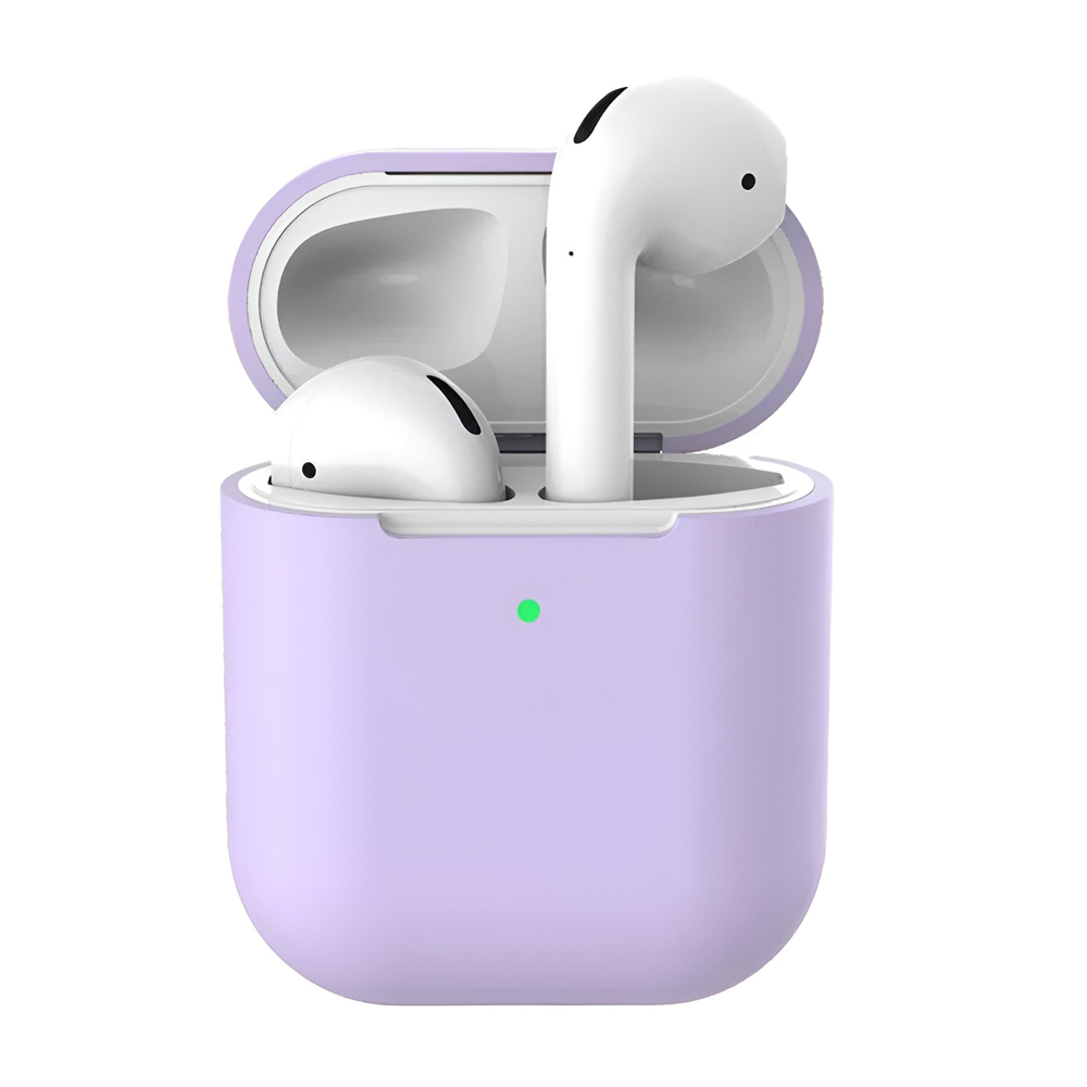 Casca caz Silicon Airpods 2, Liliac