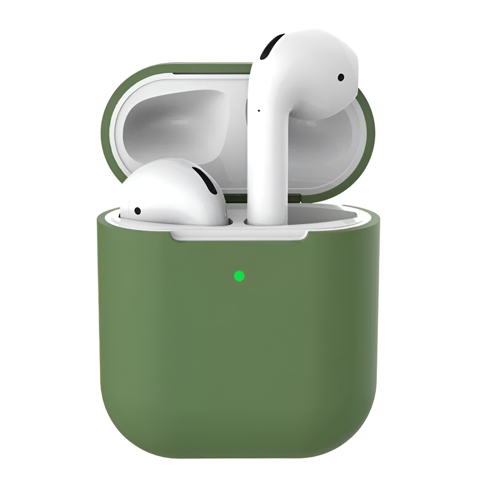 Casca caz Silicon Airpods 2, Pine Green