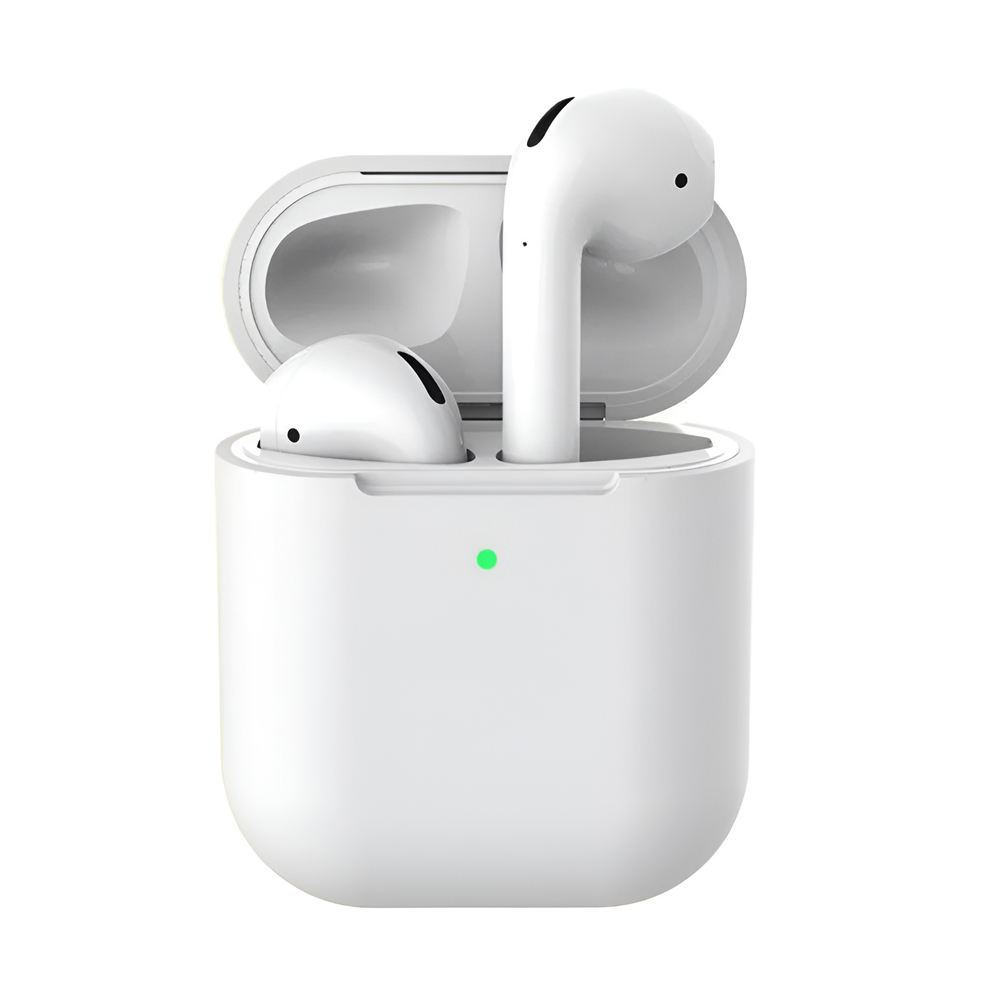 Casca caz Silicon Airpods 2, alb