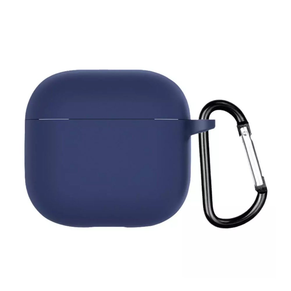 Casca caz Silicon Airpods 4, albastru închis