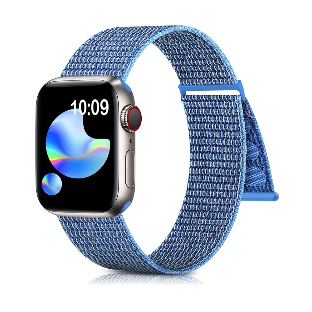 Apple Watch Nylon Loop Strap 4244/445mm Albastru deschis