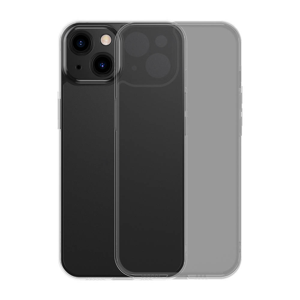 Baseus înghețat caz de sticlă de protecție pentru iPhone 13, negru