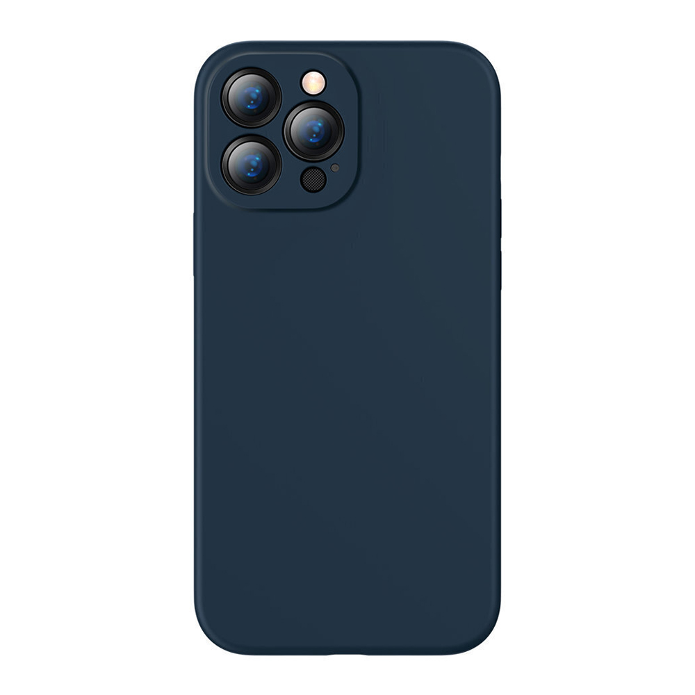 Baseus caz Siliciu lichid Gel protecție iPhone 13 Pro, albastru