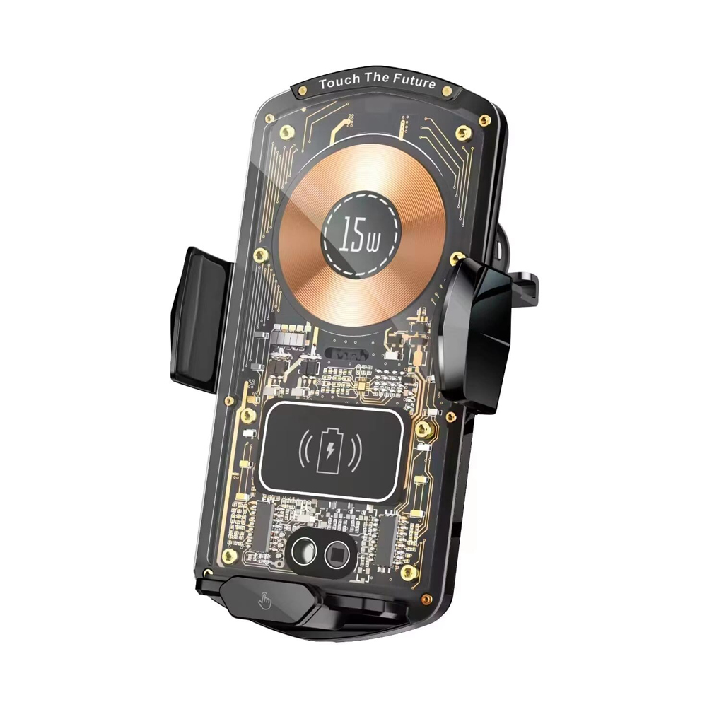 Deținătorul de mașini Wireless Automate 15W C10, negru