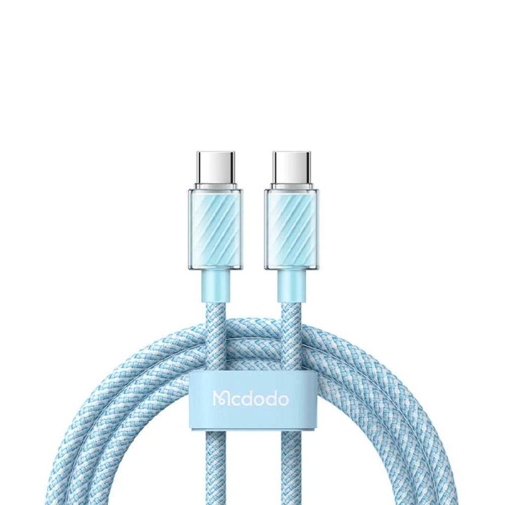 Mcdo Cable Dichromatic Series Type-C to Type-C 5A 100W 1.2m, Blue