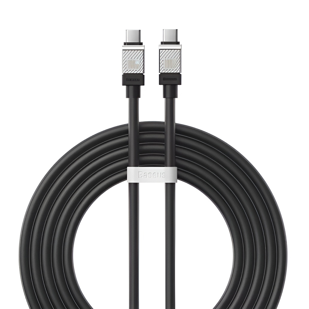 Baseus Cable CoolPlay Series Tip-C la Tip-C 5A 100W 2m, Negru