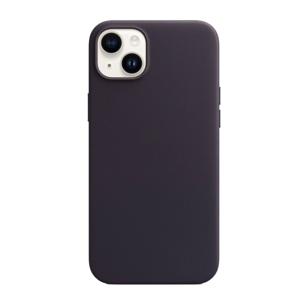 Caz original din piele cu MagSafe pentru iPhone 14, cerneala