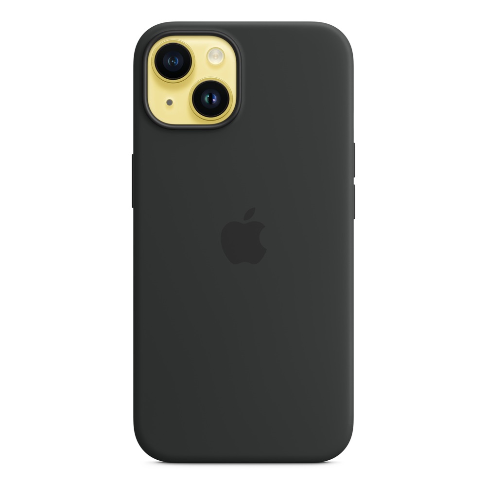 Caz Original Silicon cu MagSafe pentru iPhone 14, miezul nopții