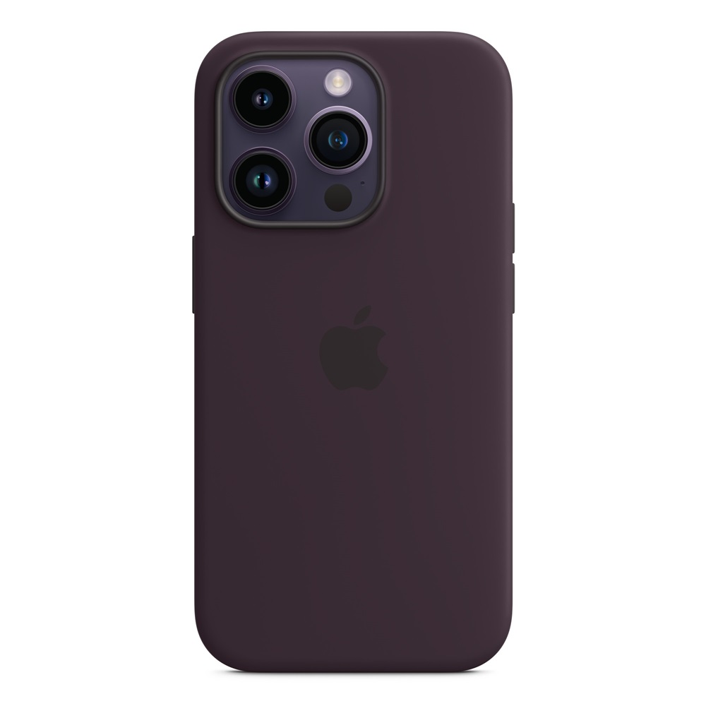 Caz Original Silicon cu MagSafe pentru iPhone 14 Pro, Elderberry