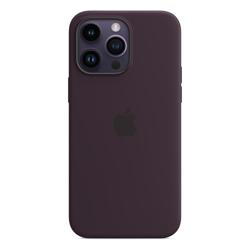 Caz Original Silicon cu MagSafe pentru iPhone 14 Pro Max, Elderberry