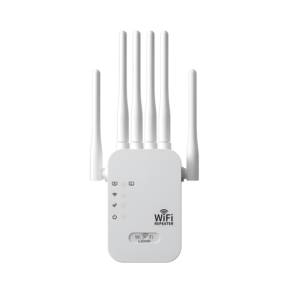 WiFi Repeater Range Extender Dual-Band 1200M (2.4G/5G), White