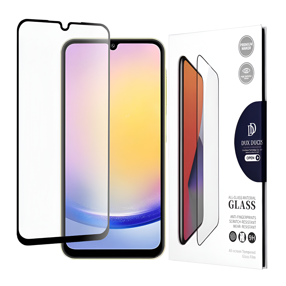 DAX DUIS Sticla temperat 9D Samsung A25, negru