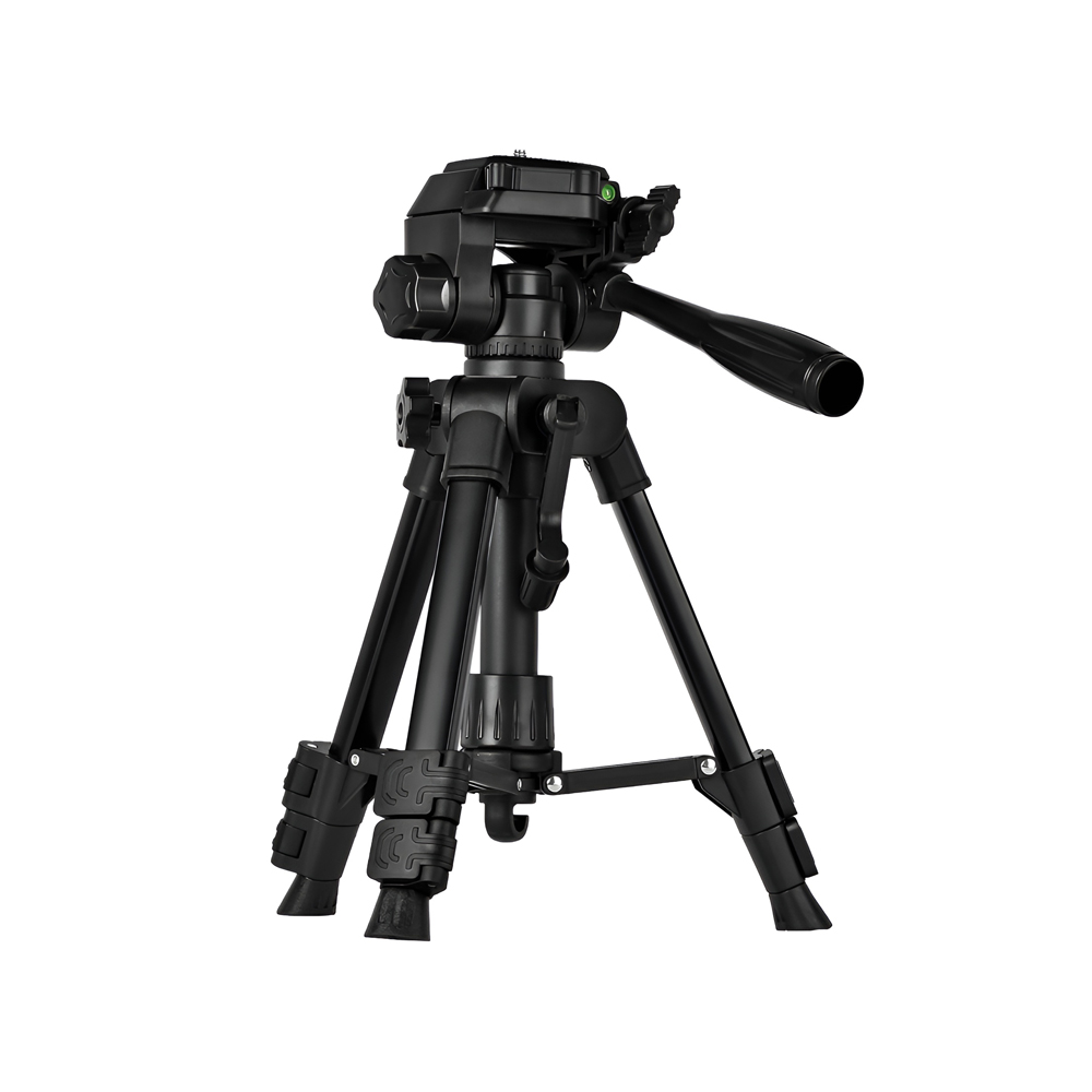 Tripod Photography Professional Aluminum 65cm (Locking Knob, Suport Smooth 360°), Black F-50T