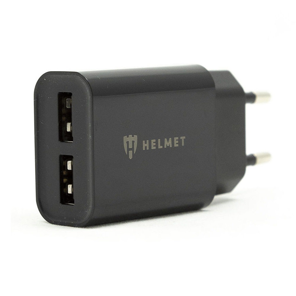 Încărcător de perete cu cablu USB la Micro-USB 2xUSB 2.4A, negru