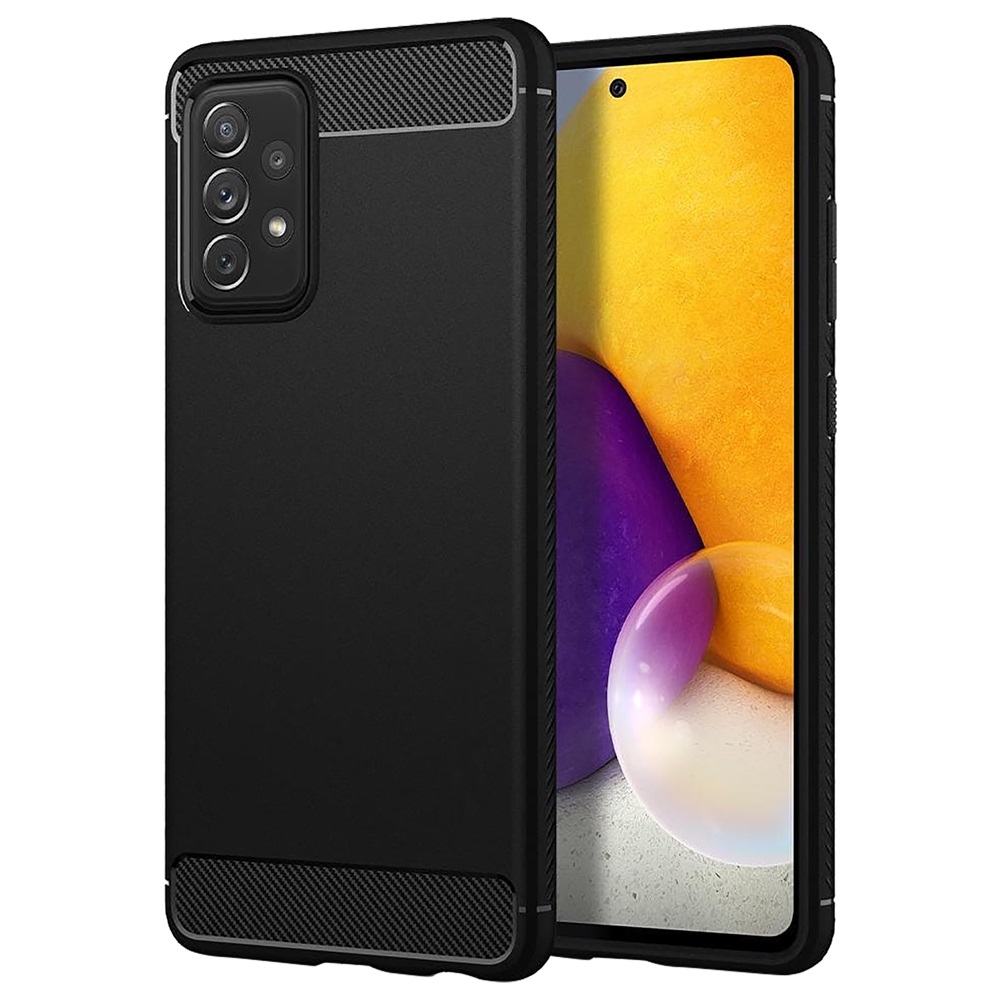 Casca caz Carbon Samsung A72, negru