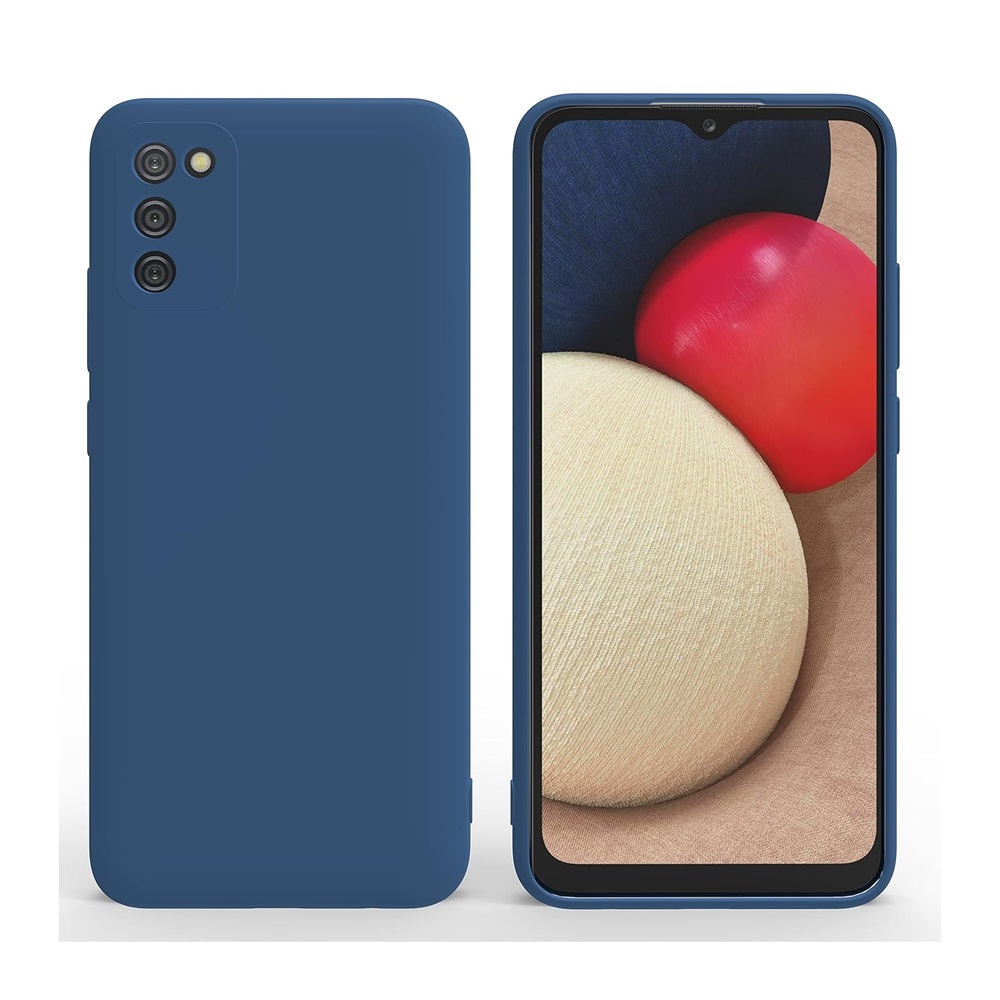 Casca caz lichid Silicon Samsung A02S, albastru