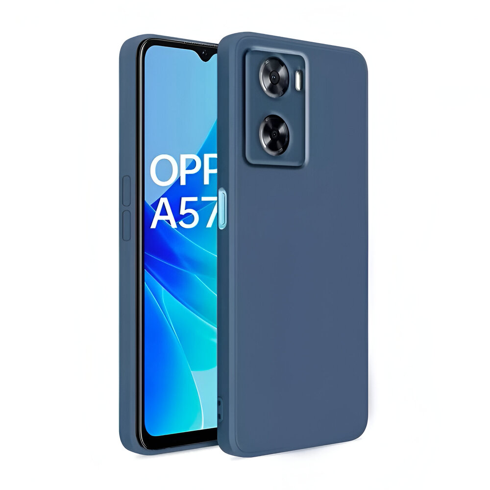 Casca caz lichid Silicon Oppo A57s, albastru