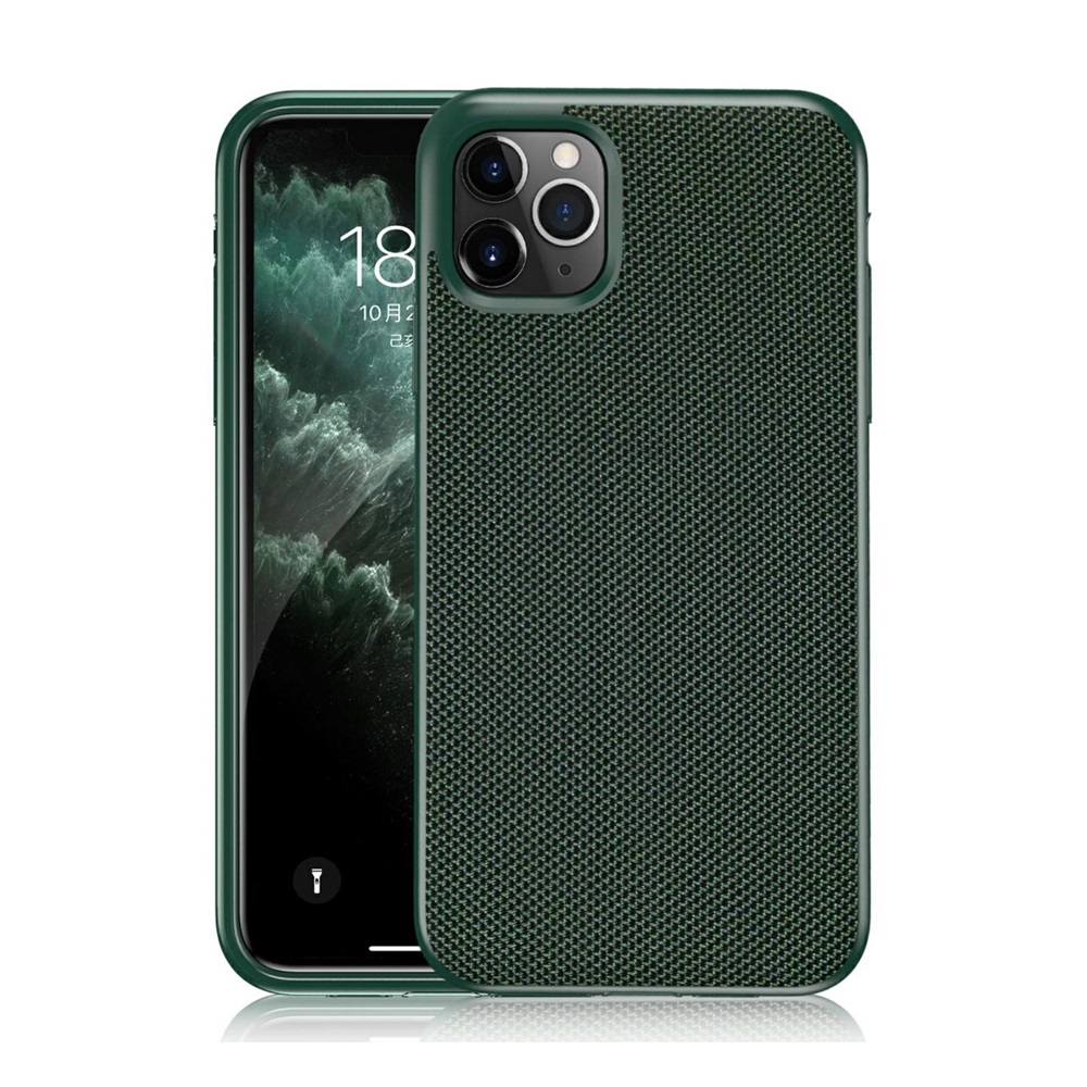 Casca Case TPU Nylon Series iPhone 11 Pro Max, Green
