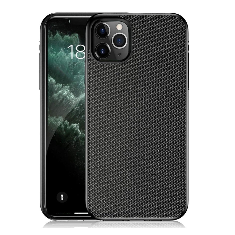 Casca caz TPU Nylon Series iPhone 11 Pro, negru