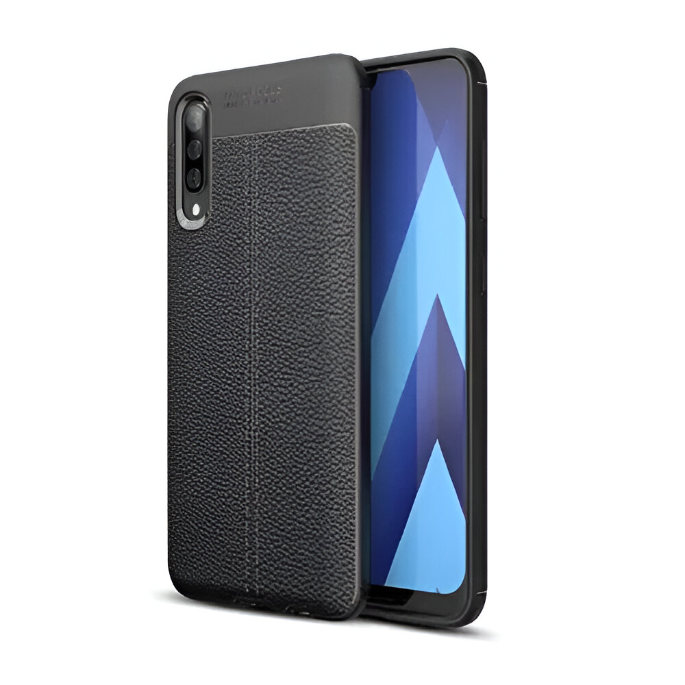 Casca Case TPU piele Nylon Samsung A10S, negru