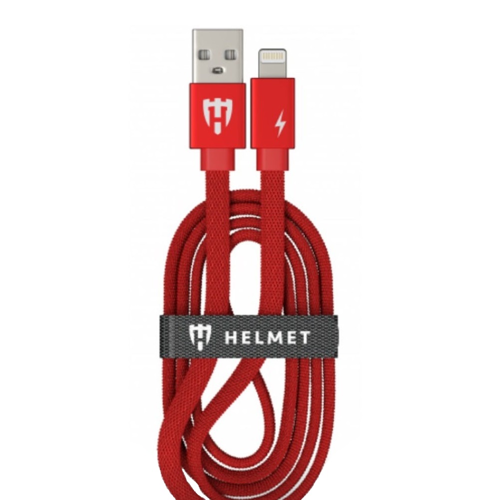 Casca Cable USB la Lightning Kevlar Flat 2.1A 1m, Red