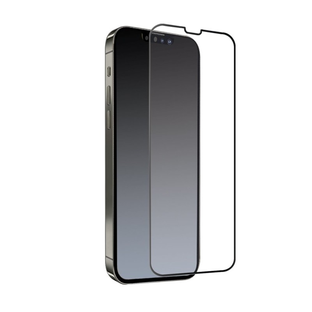 Casca Diamond Glass 4D Frame iPhone 14 Plus/13 Pro Max, negru (V2)