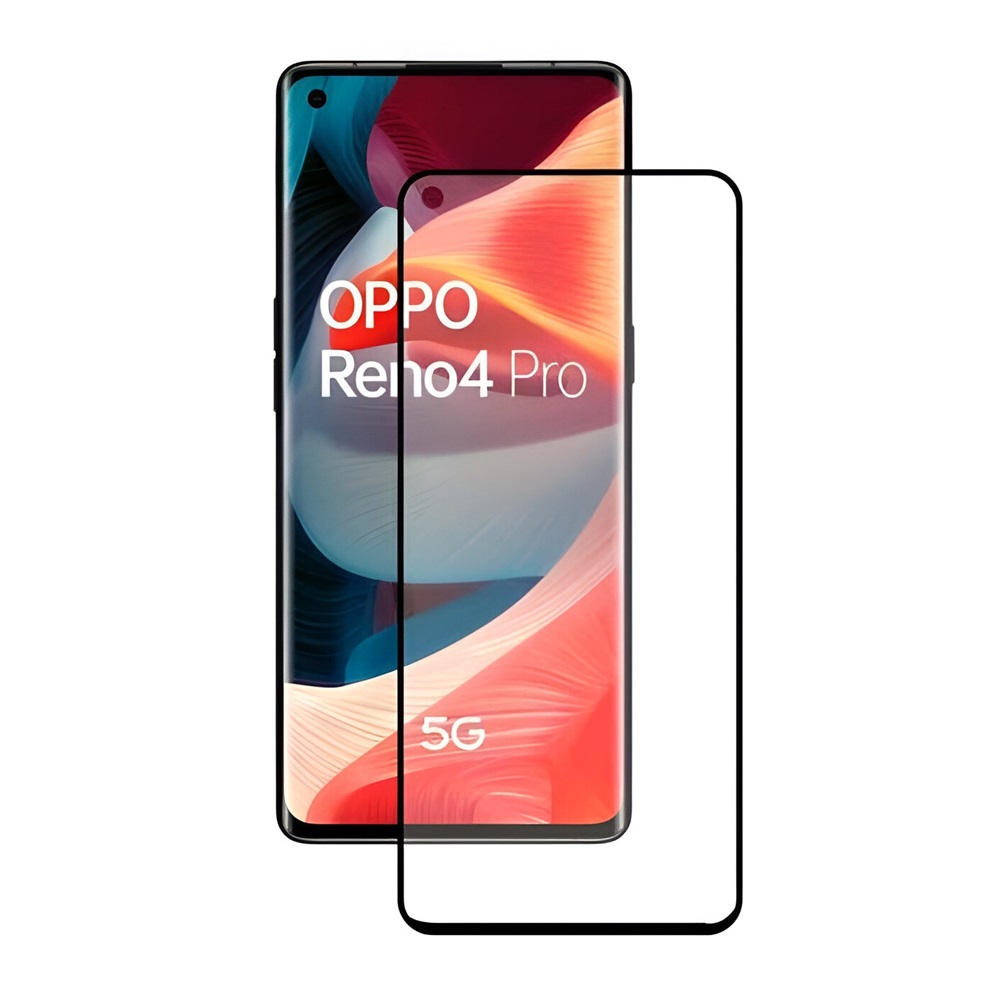 Casca Diamond Glass 4D Oppo Reno 4 Pro 5G, negru