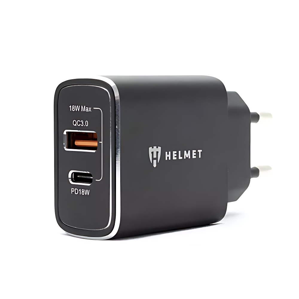 Încărcător USB/Tip C QC3.0 18W (Сable 3 in1), negru