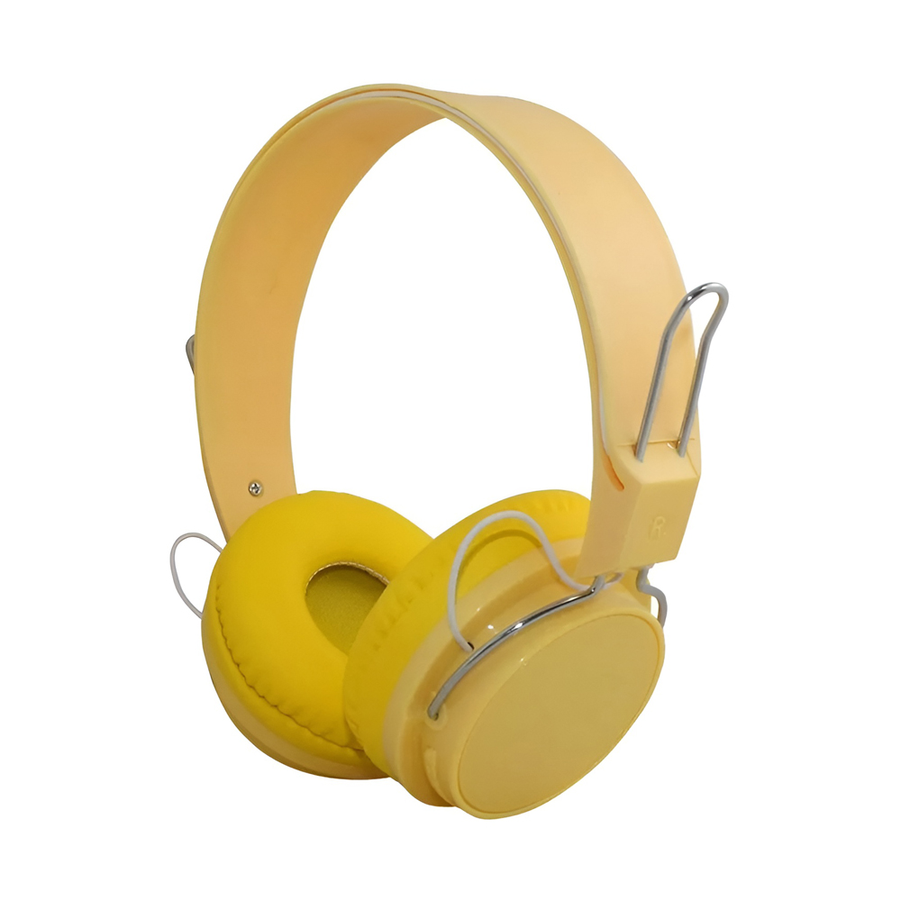 Căști de căști On-Ear cu MIC Bluetooth Macaron HiFi, galben (cutie deteriorată)