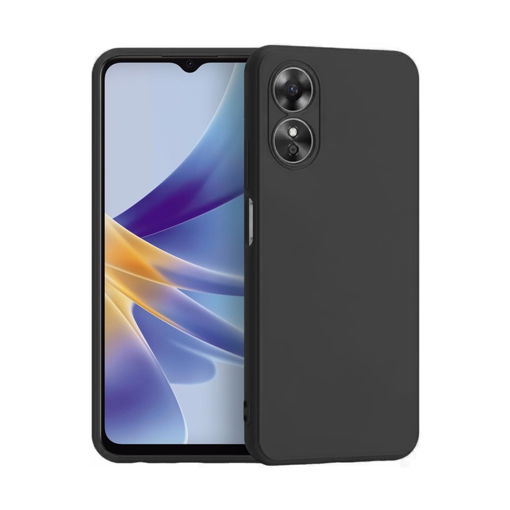 Casca caz lichid Silicon Oppo A17, negru