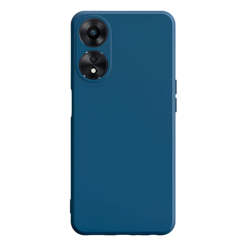 Casca caz lichid Silicon Oppo A17, albastru