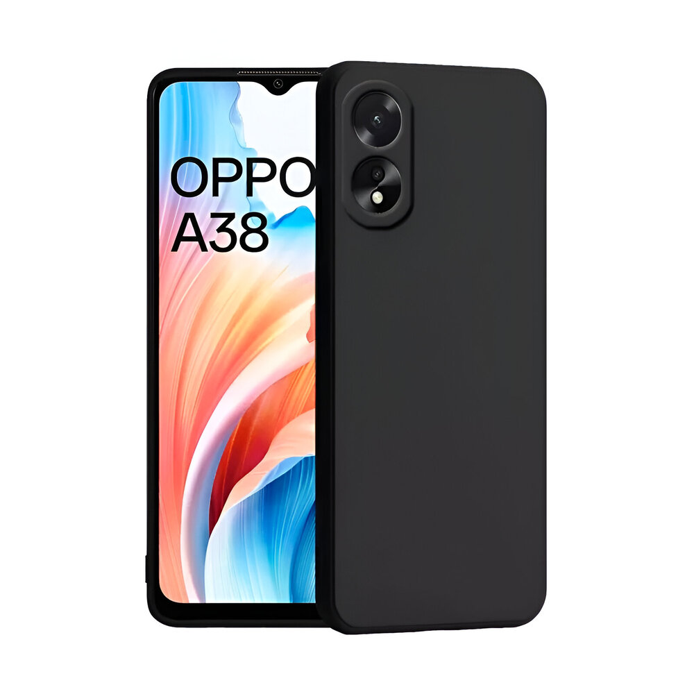 Casca caz Silicon lichid Oppo A38, negru