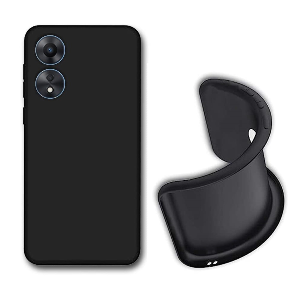 Casca caz lichid Silicon Oppo A58, negru